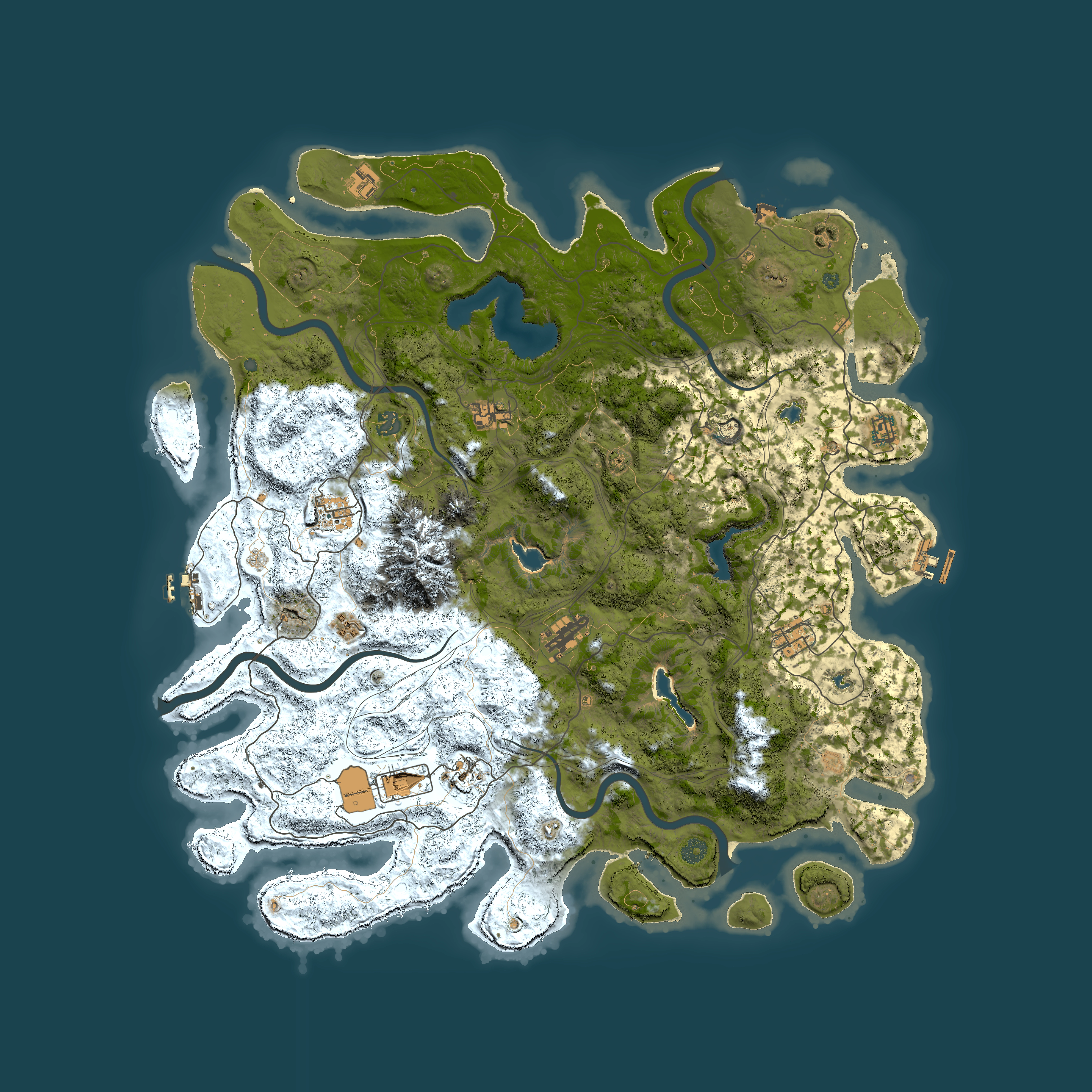 Full top-down render of Rust map seed 562474283, 5000x5000m