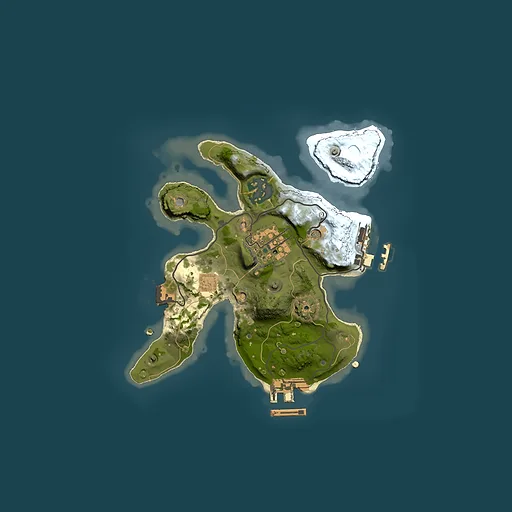 Rust map seed 497393166, 2000x2000m top-down preview