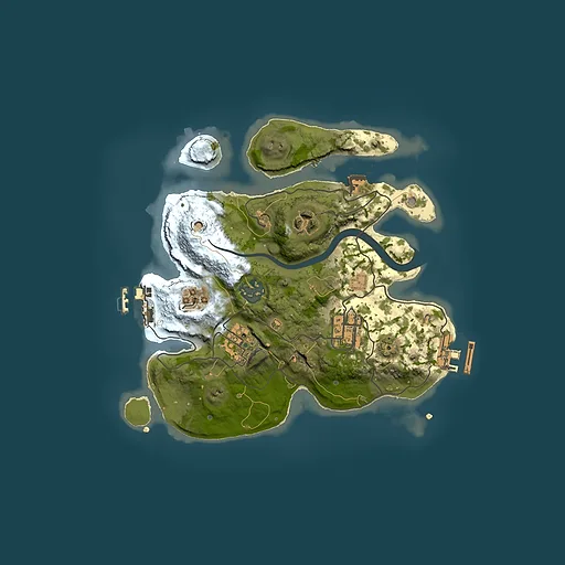 Rust map seed 538656434, 2500x2500m top-down preview