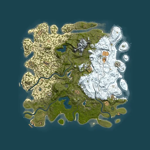 Rust map seed 1659612274, 5000x5000m top-down preview