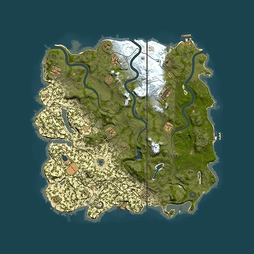 Rust map seed 1337, 4250x4250m top-down preview