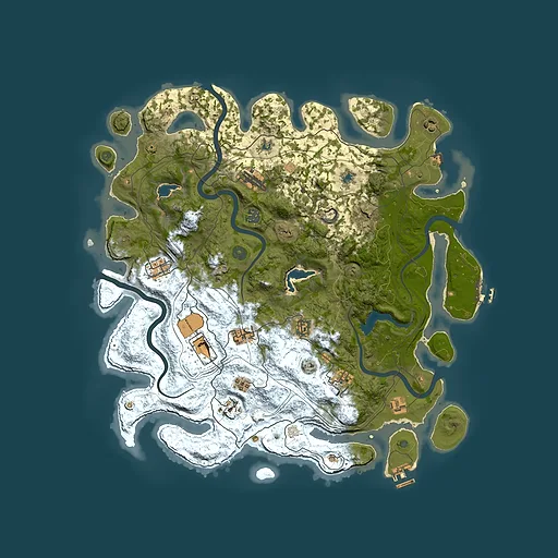 Rust map seed 1221933208, 4500x4500m top-down preview