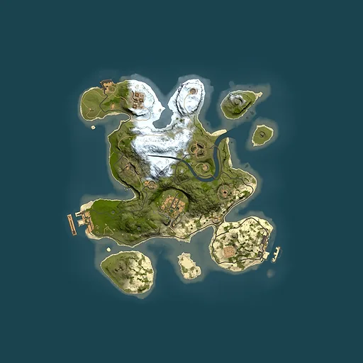 Rust map seed 1310266287, 2500x2500m top-down preview