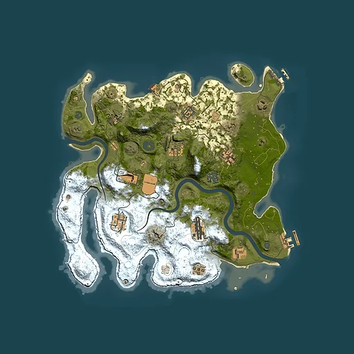 Rust map seed 402273764, 3500x3500m top-down preview