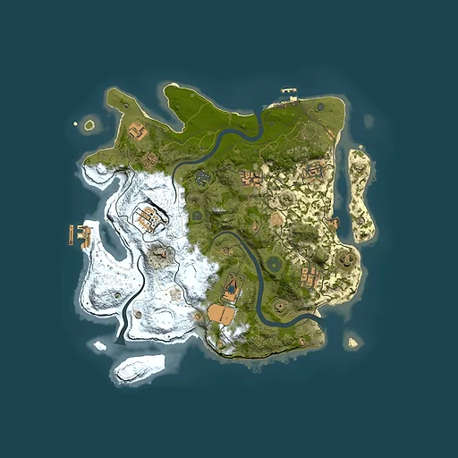 Rust map seed 612452942, 3500x3500m top-down preview