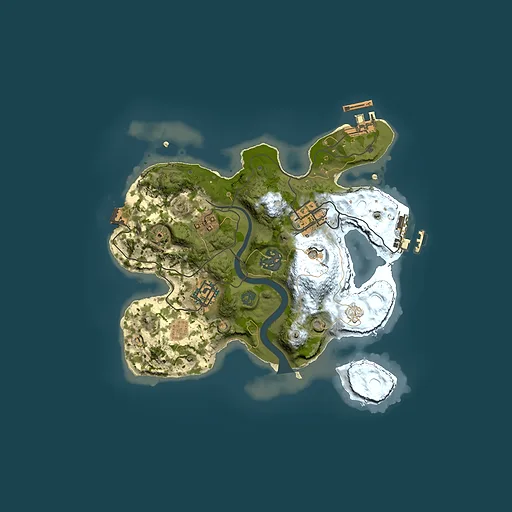 Rust map seed 854163381, 2500x2500m top-down preview