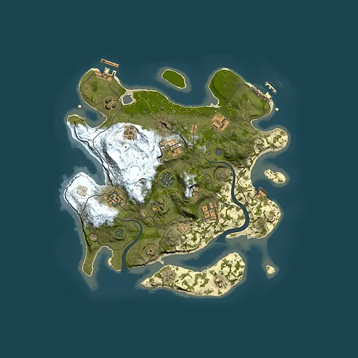 Rust map seed 559181201, 3000x3000m top-down preview