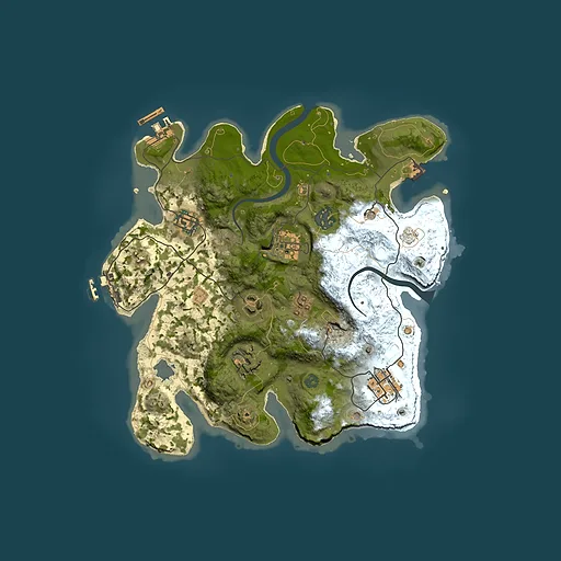 Rust map seed 538789742, 3000x3000m top-down preview