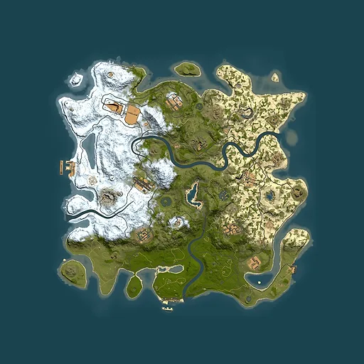 Rust map seed 2013731343, 4000x4000m top-down preview