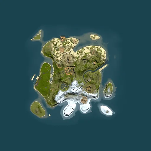 Rust map seed 663102662, 2500x2500m top-down preview