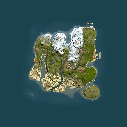 Rust map seed 1582233642, 2500x2500m top-down preview