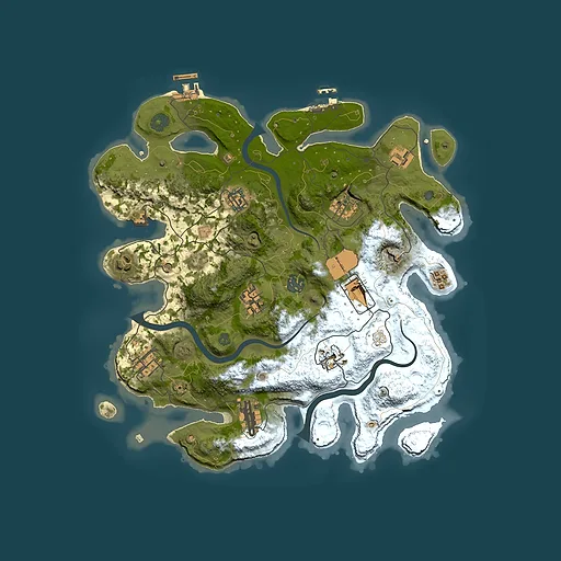 Rust map seed 108946693, 3500x3500m top-down preview