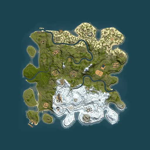 Rust map seed 1112022, 4000x4000m top-down preview