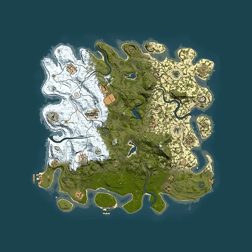 Rust map seed 963242176, 4500x4500m top-down preview