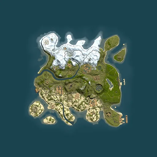 Rust map seed 581151805, 3000x3000m top-down preview