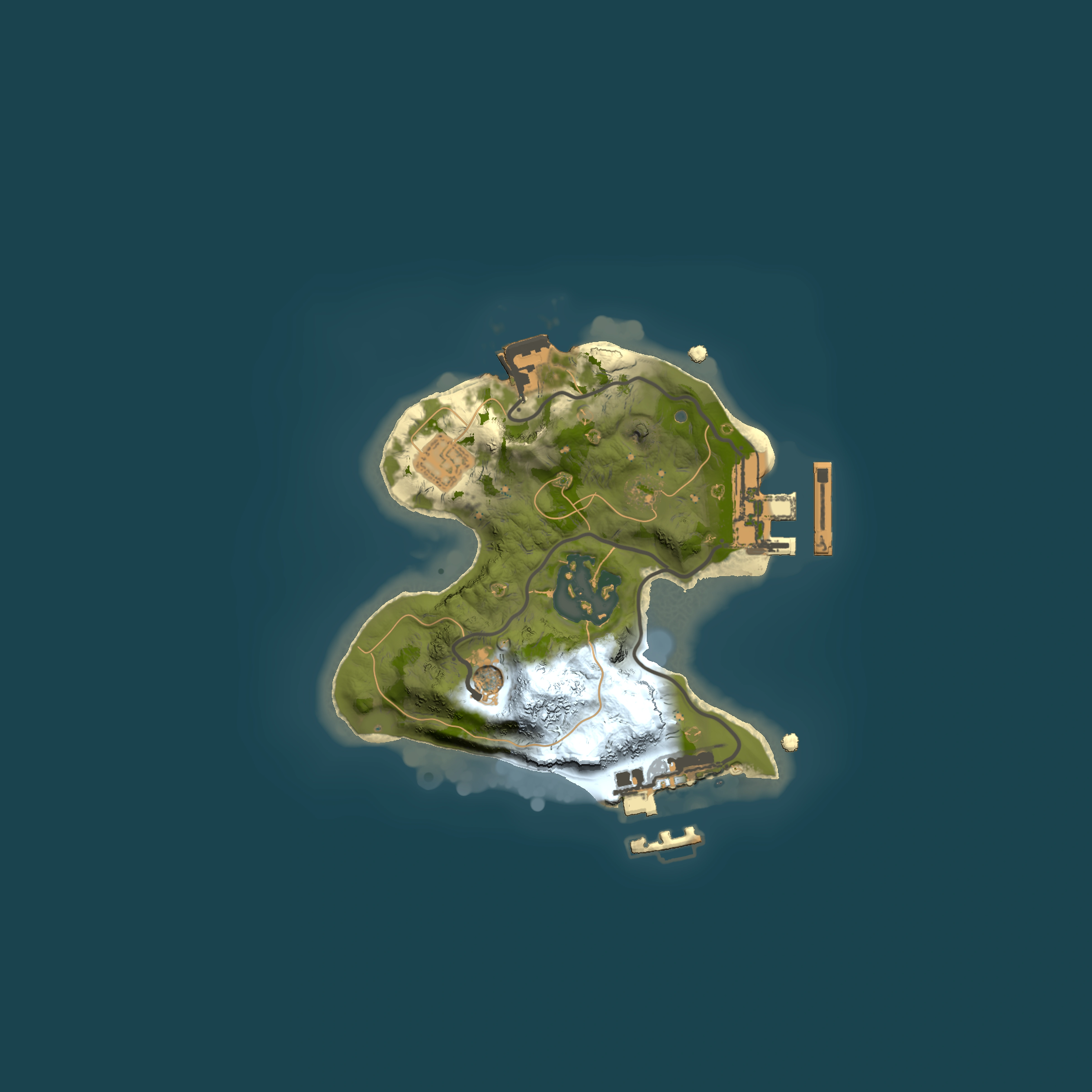Full top-down render of Rust map seed 744433147, 1500x1500m