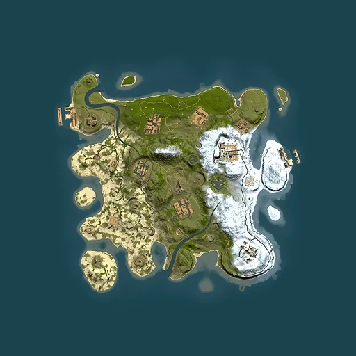 Rust map seed 1623148056, 3000x3000m top-down preview