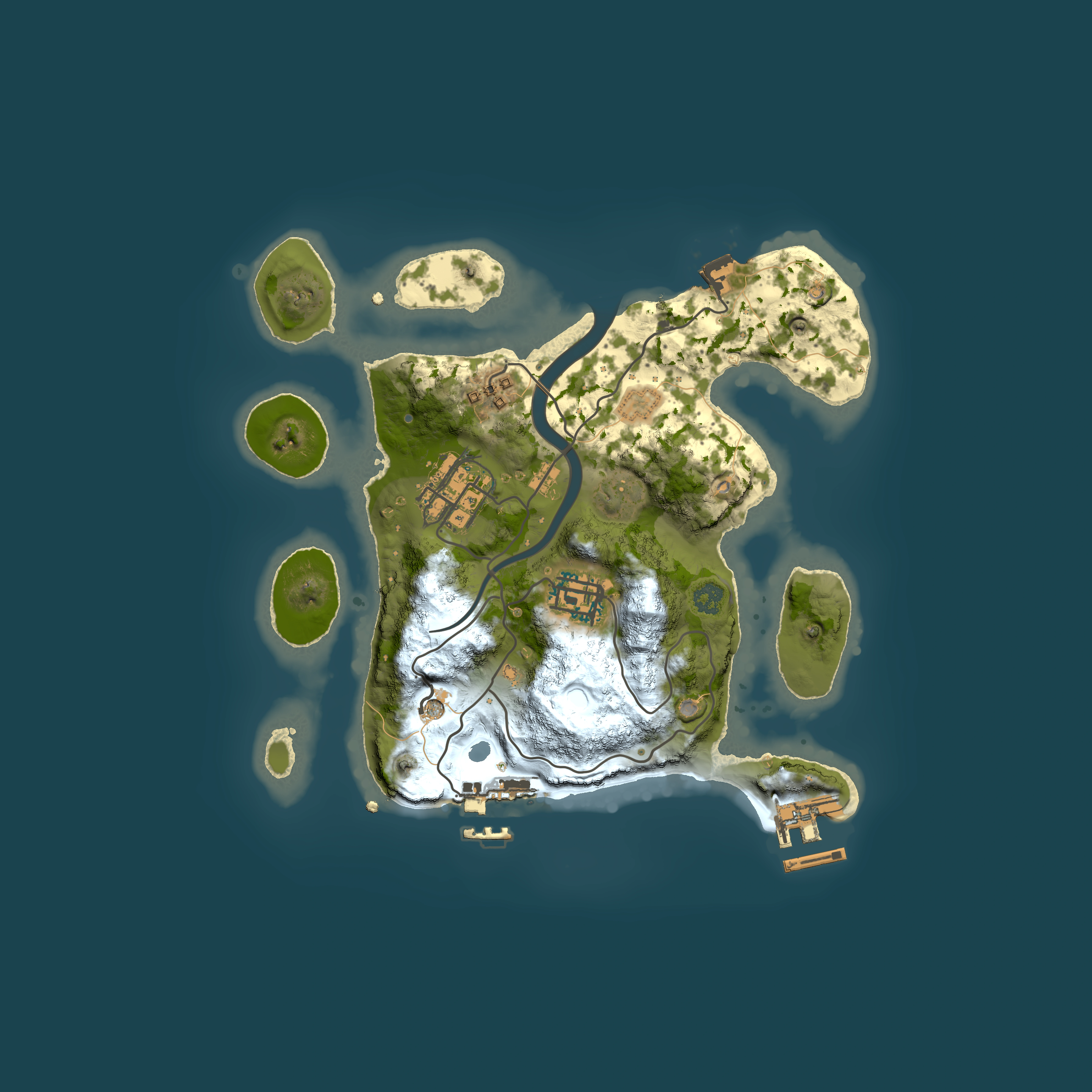 Full top-down render of Rust map seed 772975761, 2500x2500m