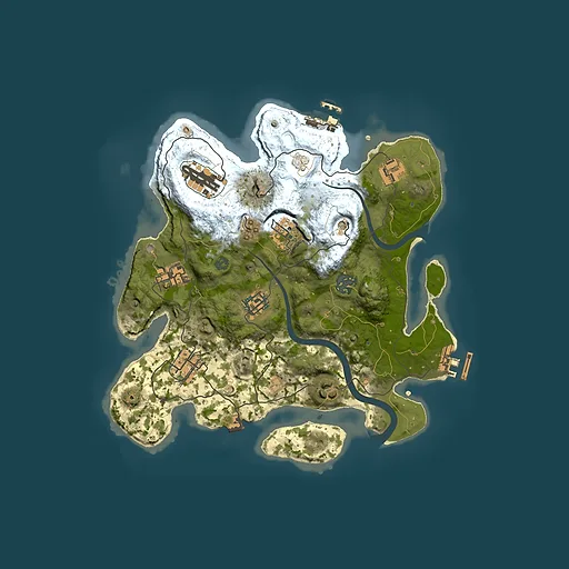 Rust map seed 1804685236, 3000x3000m top-down preview
