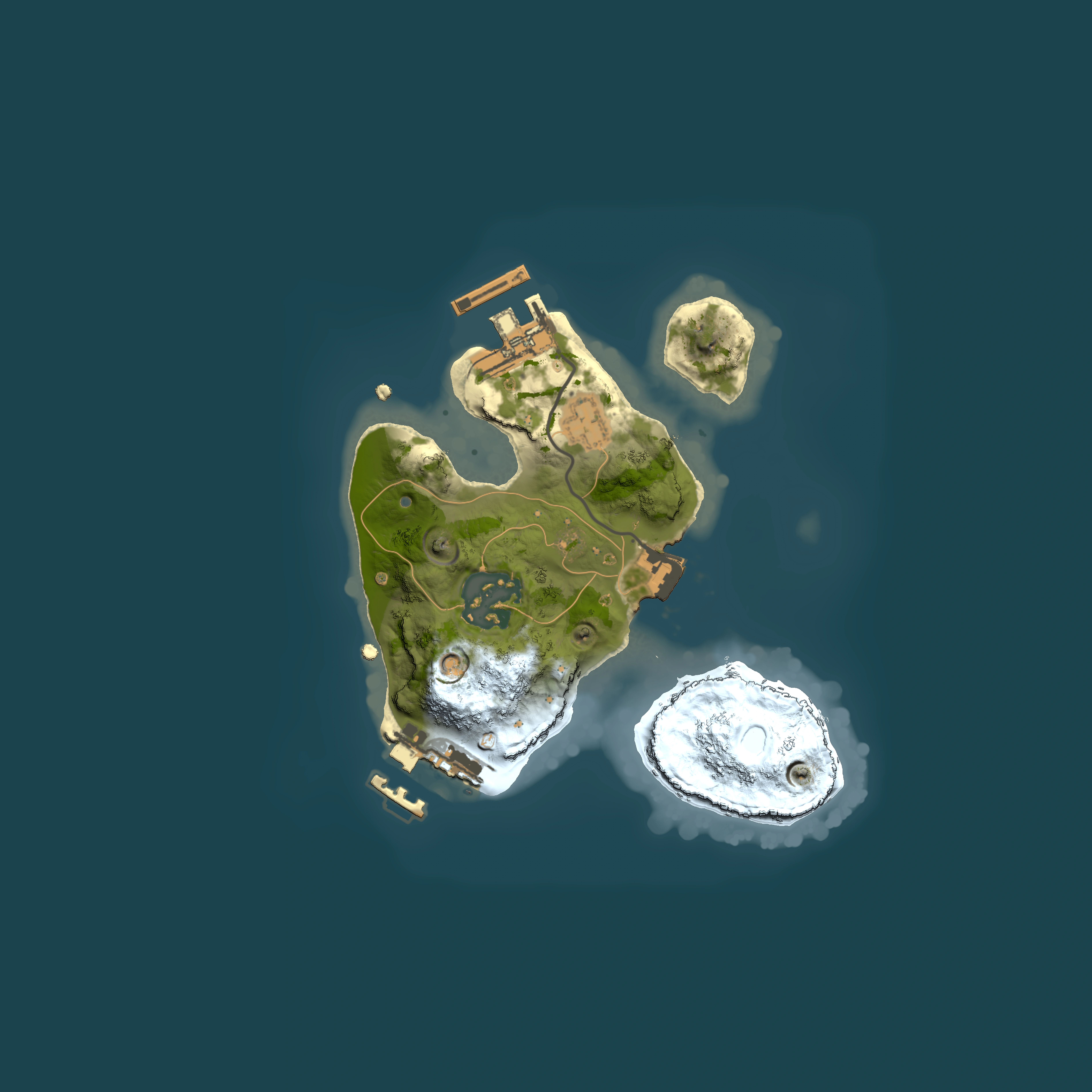 Full top-down render of Rust map seed 1658153837, 1800x1800m