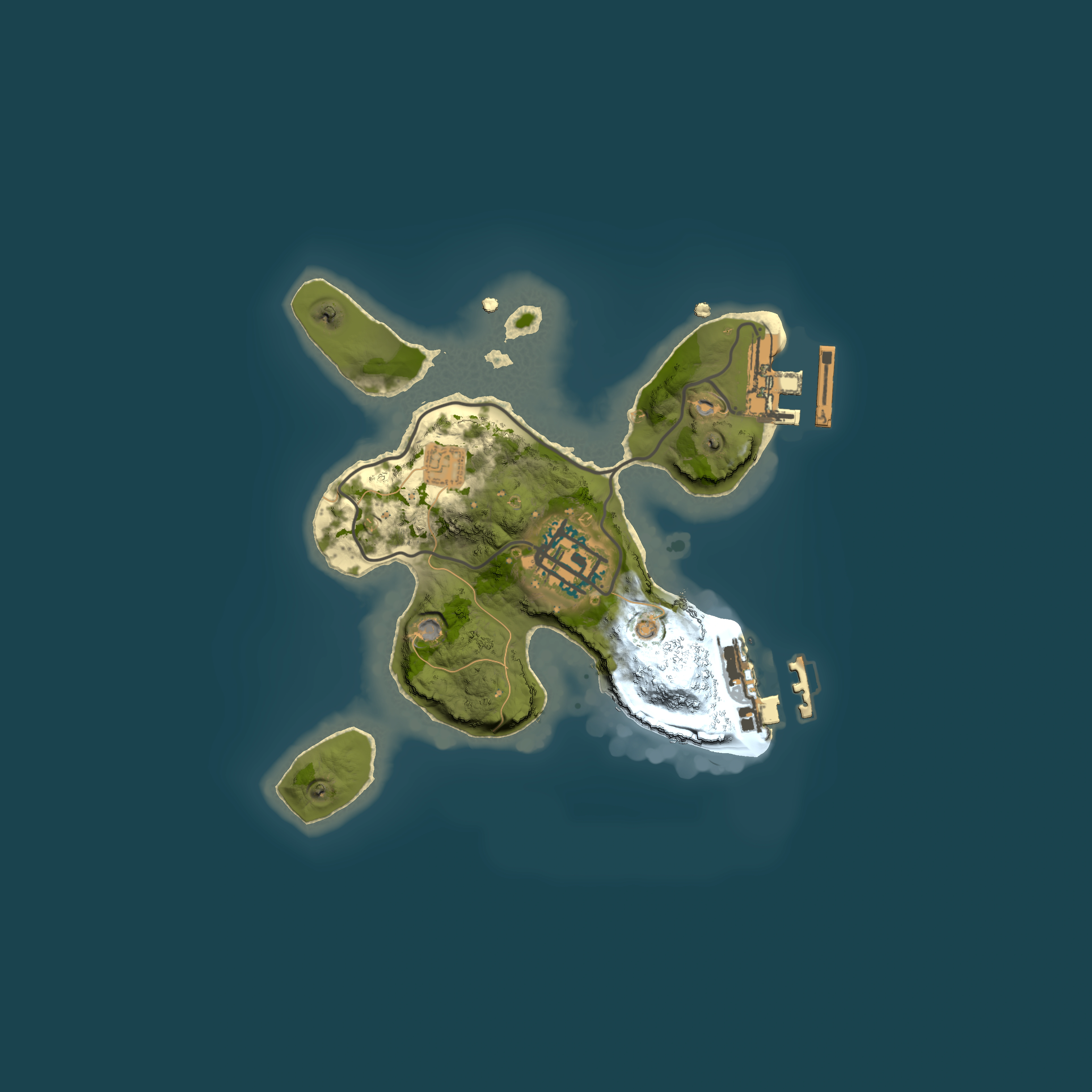 Full top-down render of Rust map seed 273341466, 1800x1800m