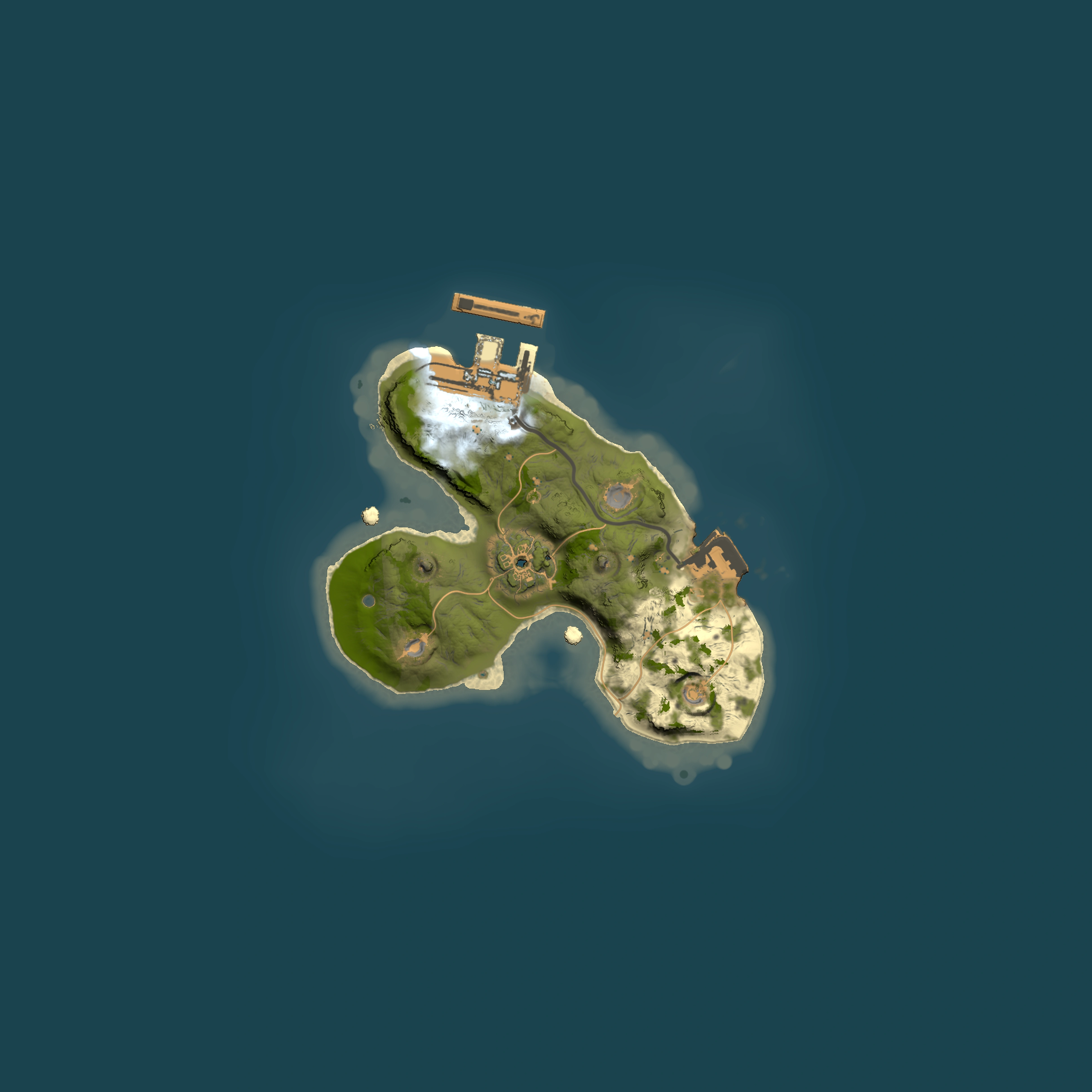 Full top-down render of Rust map seed 673213490, 1500x1500m