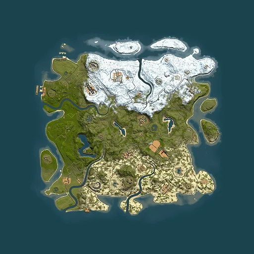 Rust map seed 1417698851, 4500x4500m top-down preview