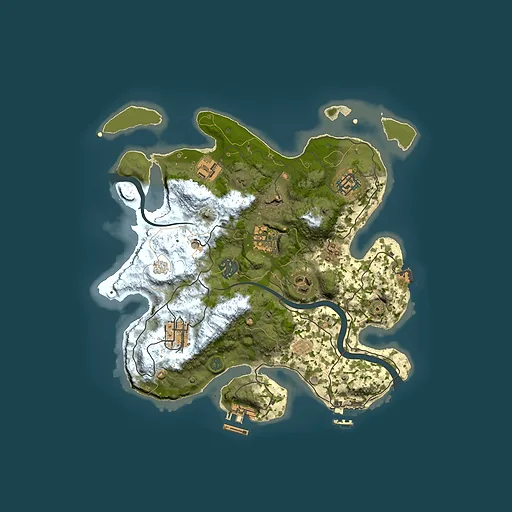 Rust map seed 1895783602, 3000x3000m top-down preview