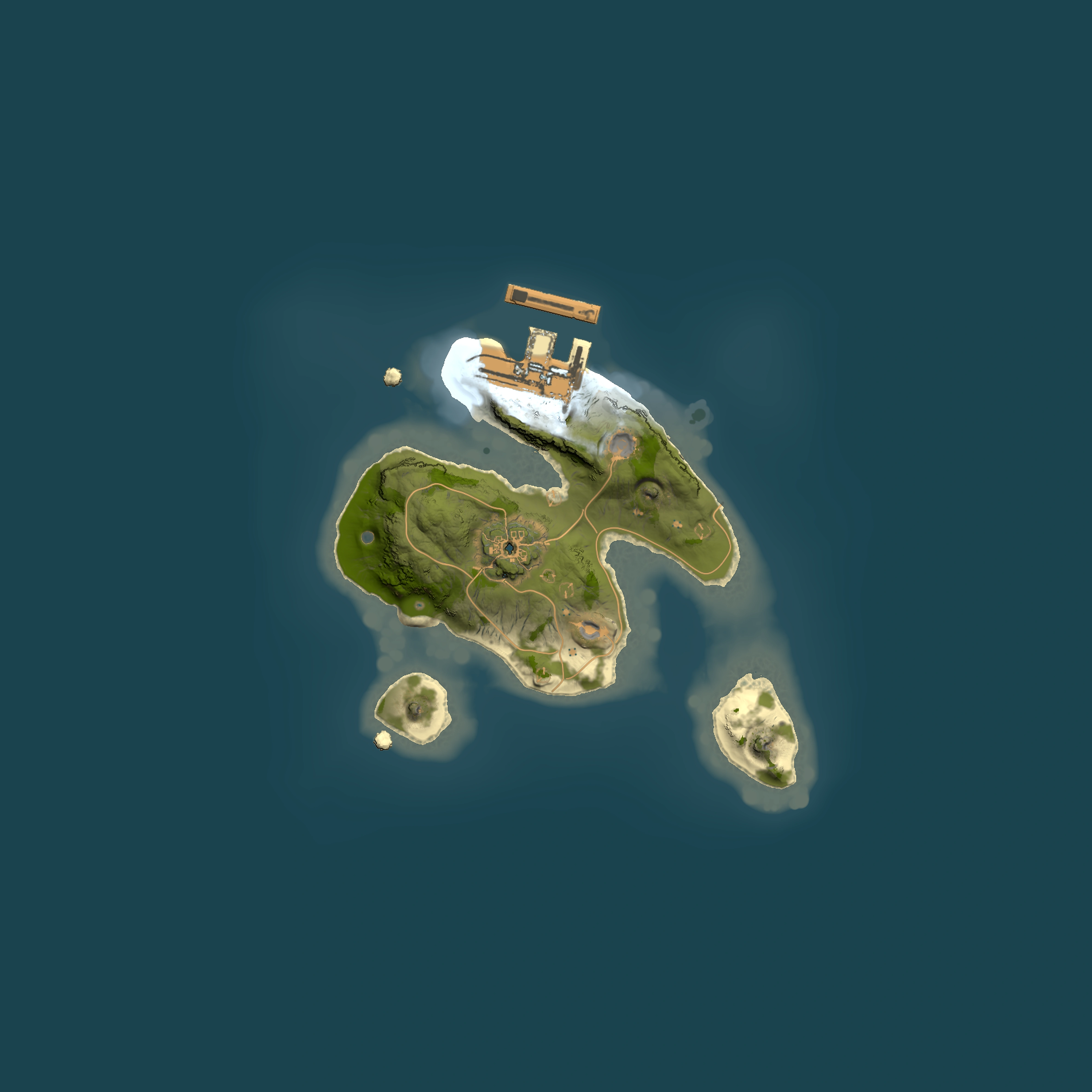Full top-down render of Rust map seed 964486471, 1500x1500m