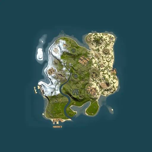Rust map seed 647308605, 2500x2500m top-down preview
