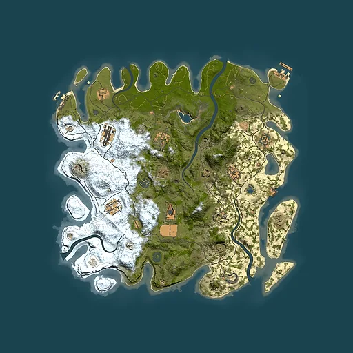 Rust map seed 1328285427, 4000x4000m top-down preview