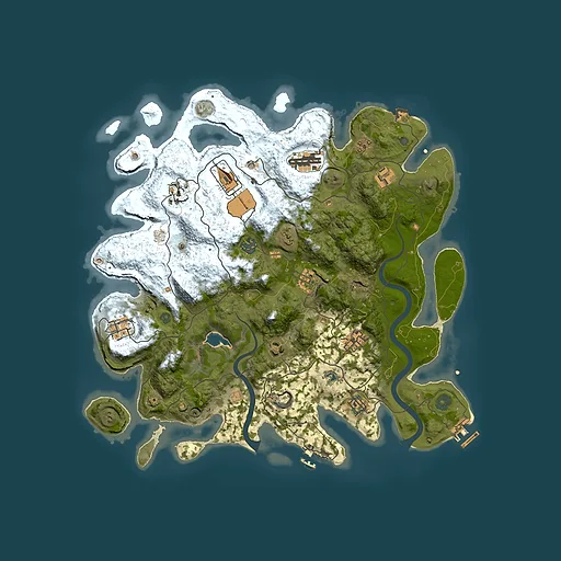 Rust map seed 733725032, 4000x4000m top-down preview