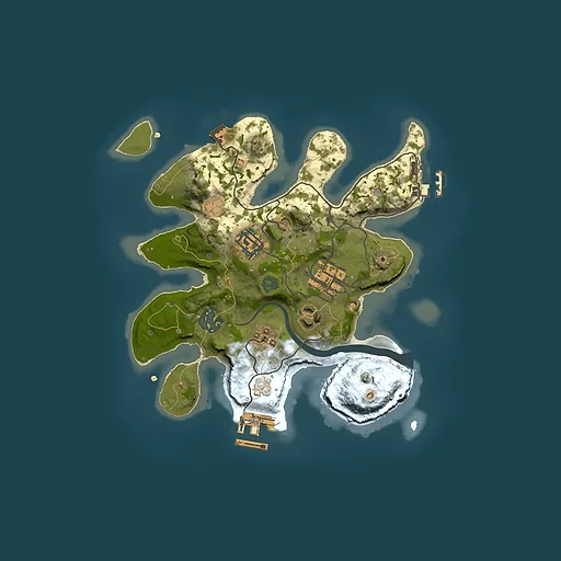 Rust map seed 452876499, 2500x2500m top-down preview