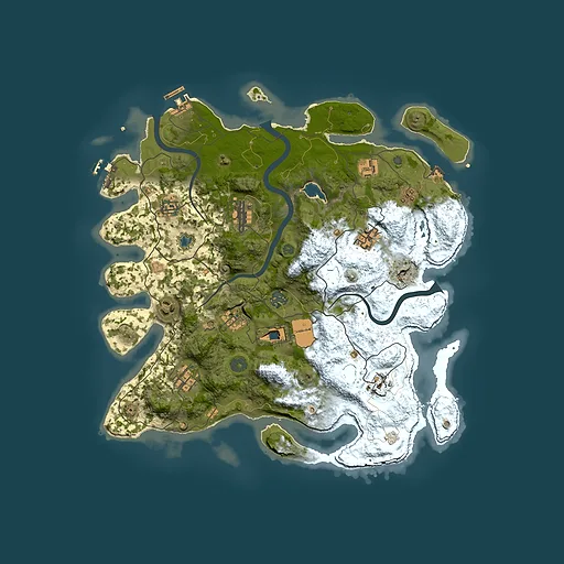 Rust map seed 841340266, 4000x4000m top-down preview