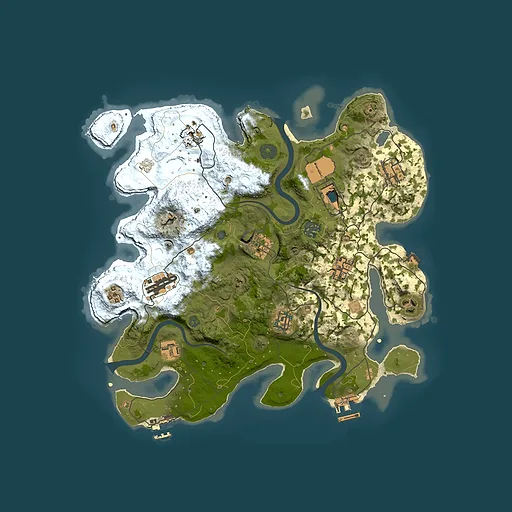 Rust map seed 1351942730, 3500x3500m top-down preview
