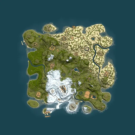 Rust map seed 1916283875, 4000x4000m top-down preview