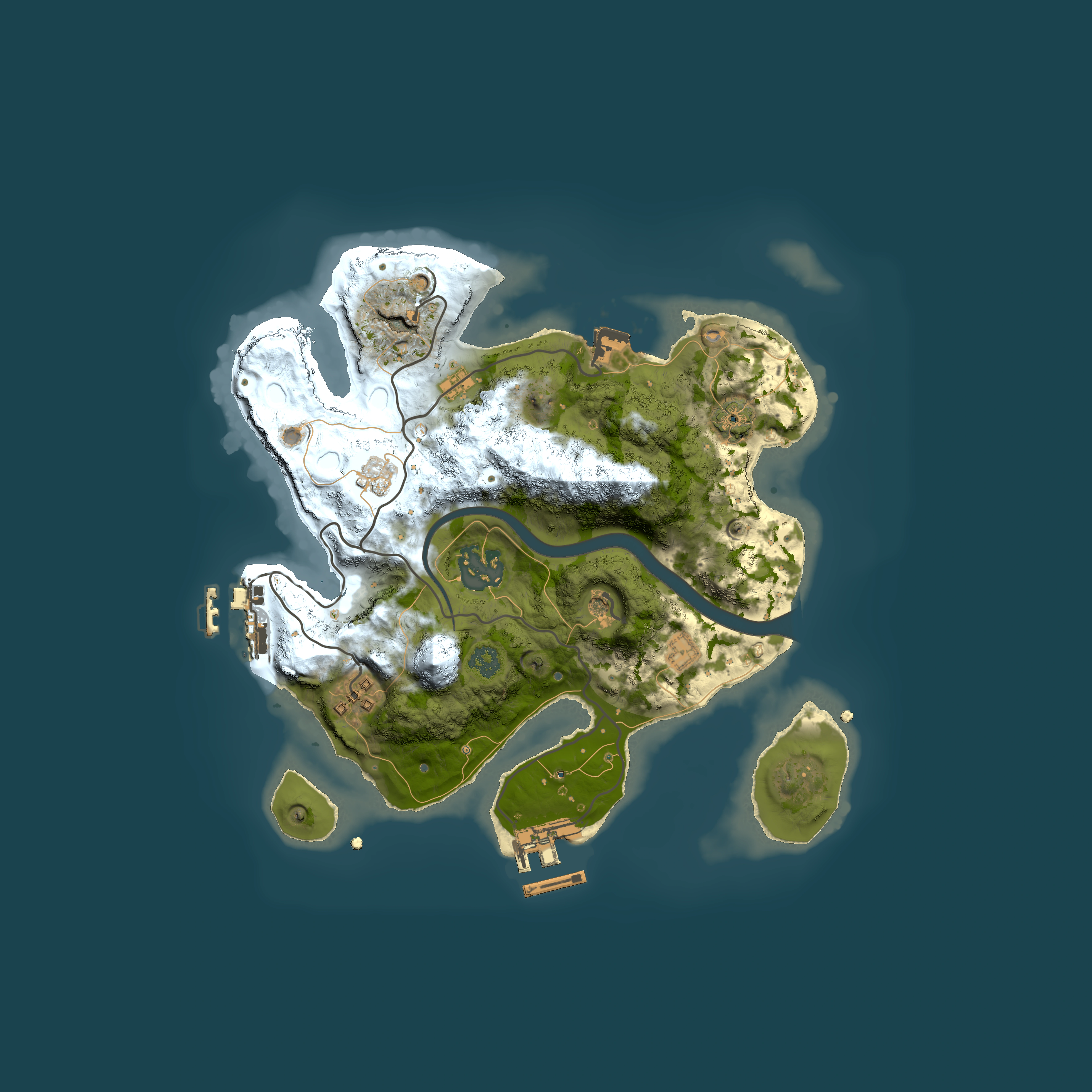 Full top-down render of Rust map seed 1789222308, 2500x2500m