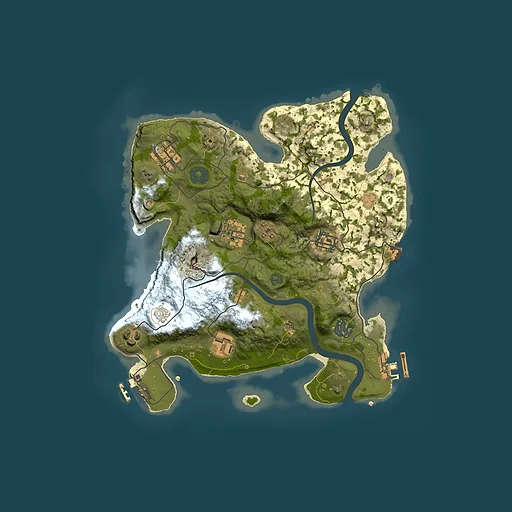 Rust map seed 1885099027, 3000x3000m top-down preview