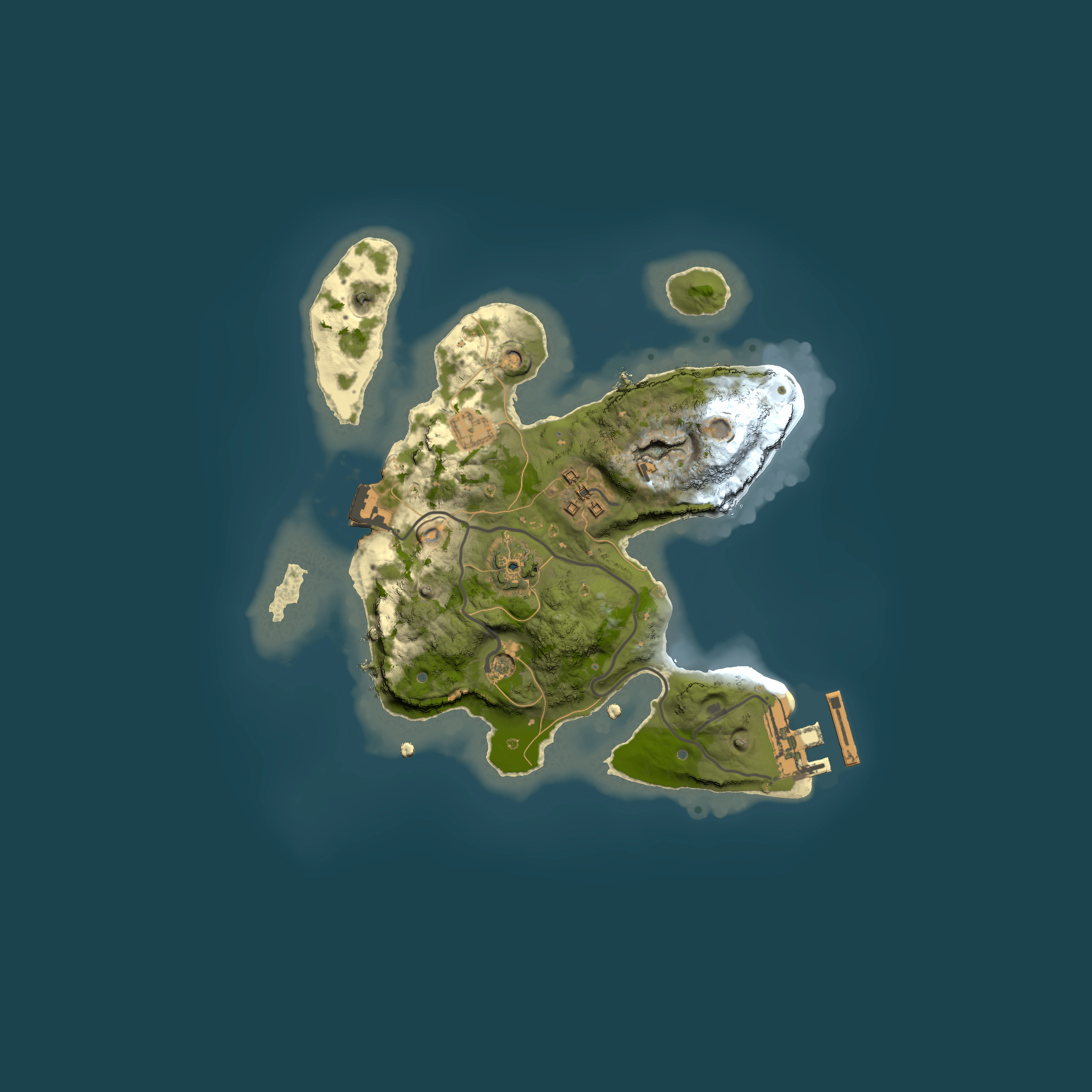 Full top-down render of Rust map seed 2099603270, 2000x2000m