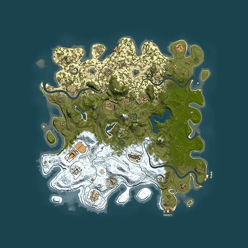 Rust map seed 1868262687, 4500x4500m top-down preview