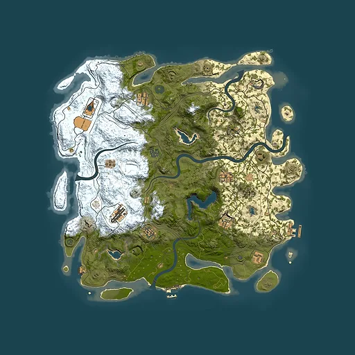 Rust map seed 1629359220, 4500x4500m top-down preview