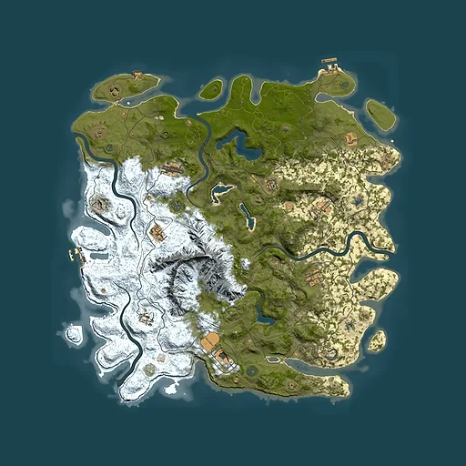 Rust map seed 168335592, 5000x5000m top-down preview