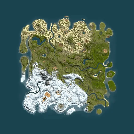 Rust map seed 1906426010, 5000x5000m top-down preview