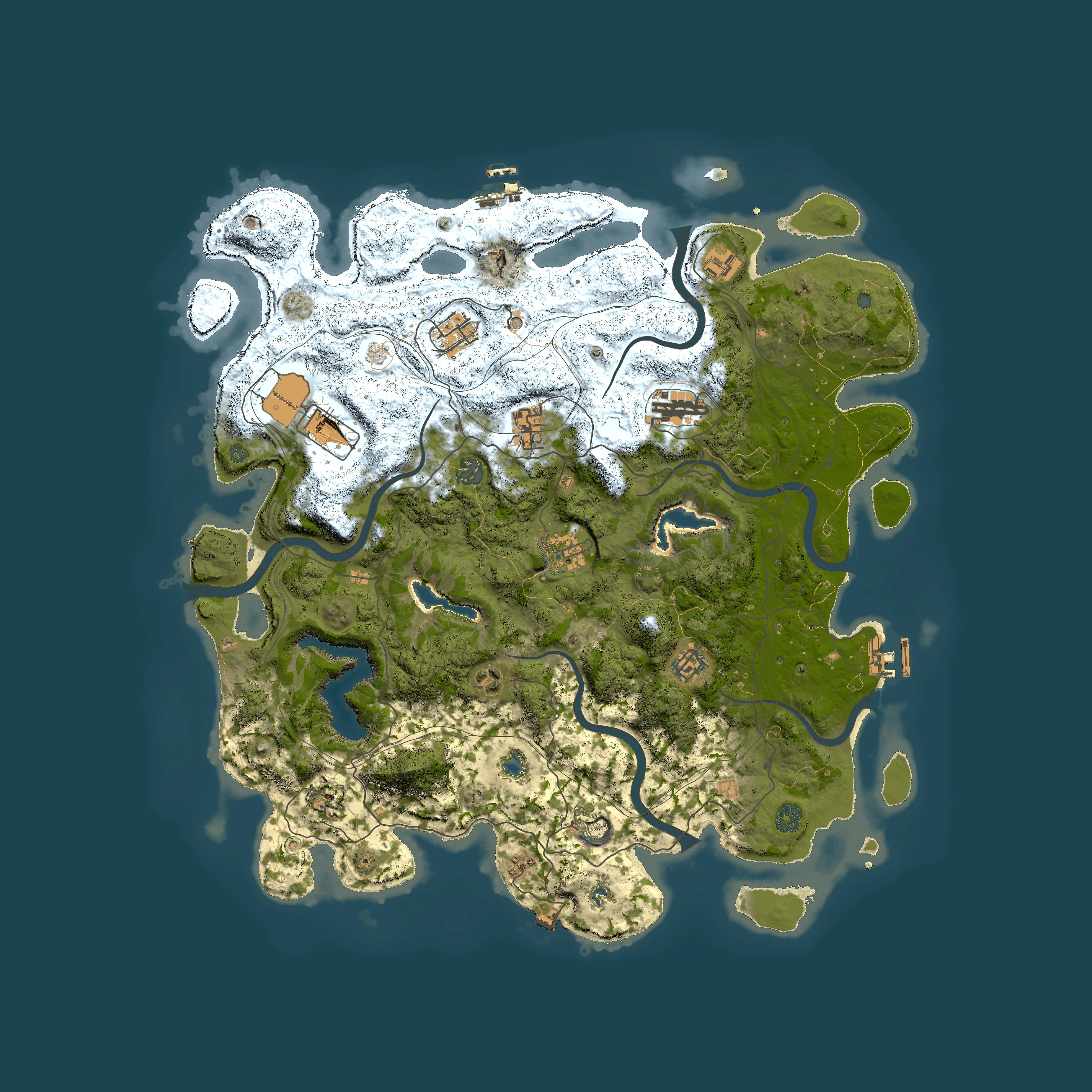 Full top-down render of Rust map seed 510750204, 4500x4500m
