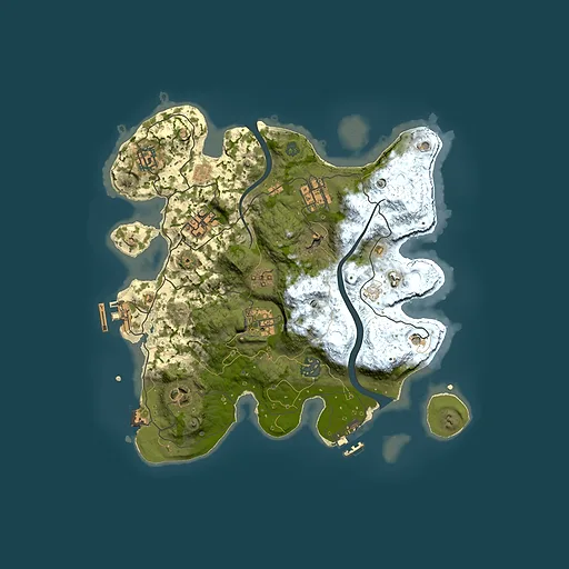 Rust map seed 1669826108, 3000x3000m top-down preview
