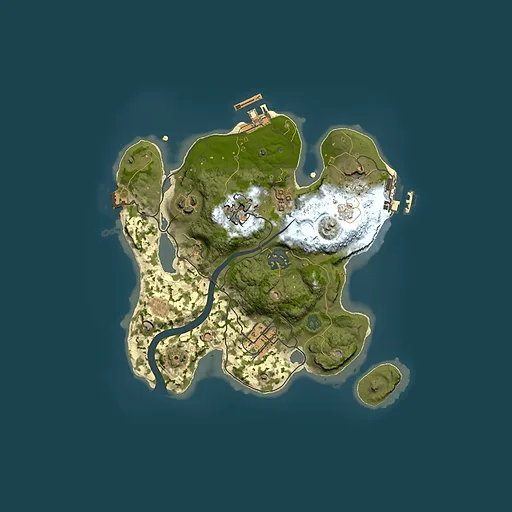 Rust map seed 2039445795, 2500x2500m top-down preview