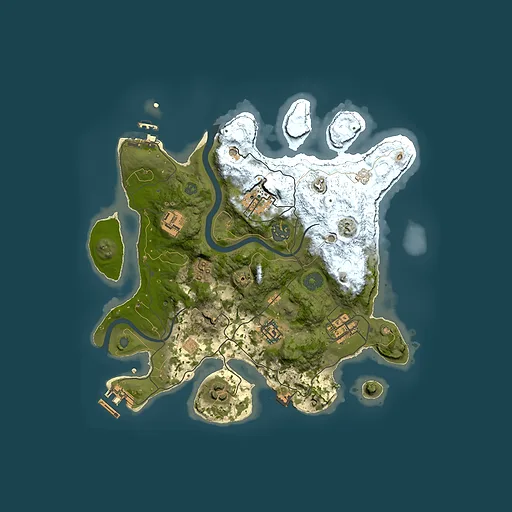 Rust map seed 180529395, 3000x3000m top-down preview