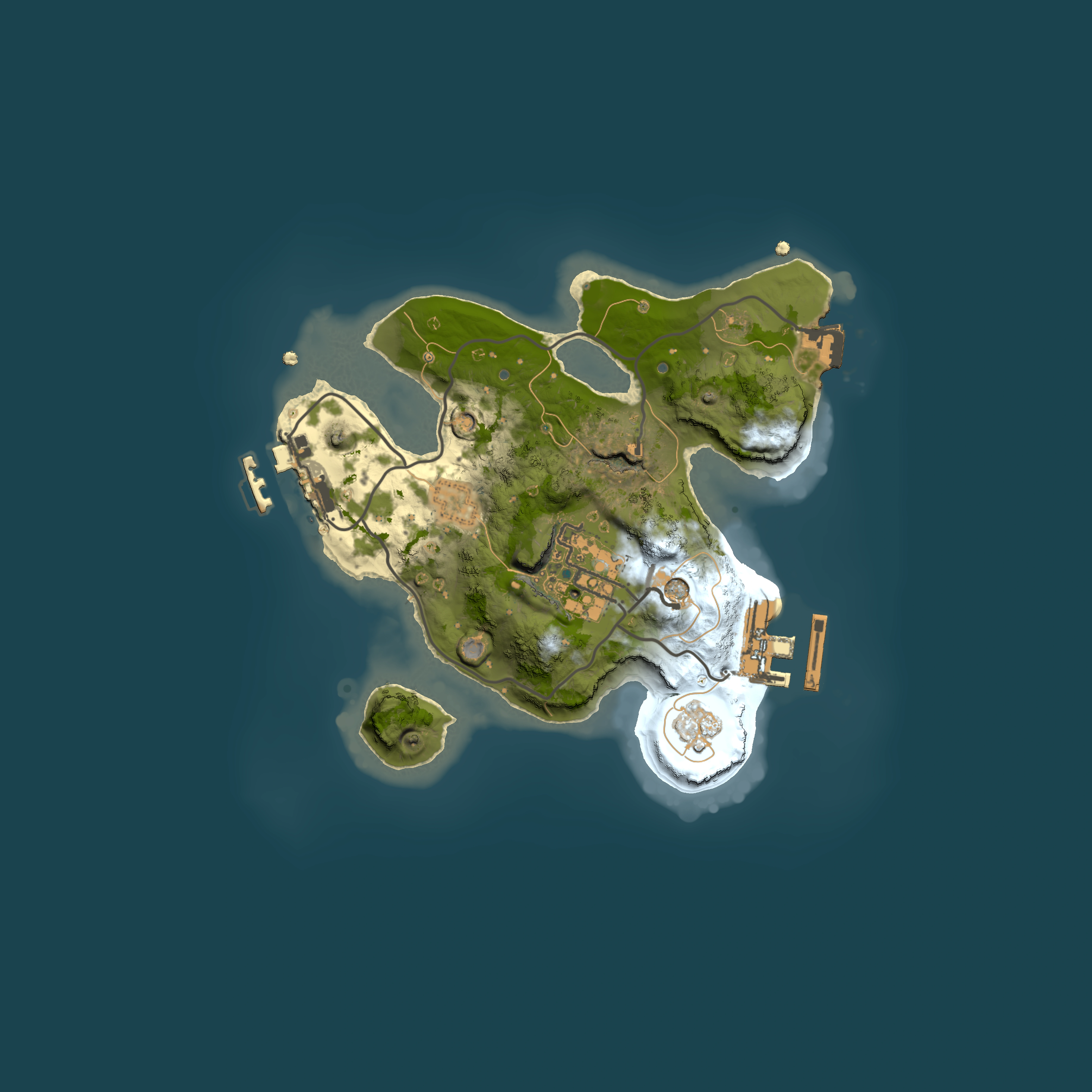Full top-down render of Rust map seed 37379380, 2000x2000m