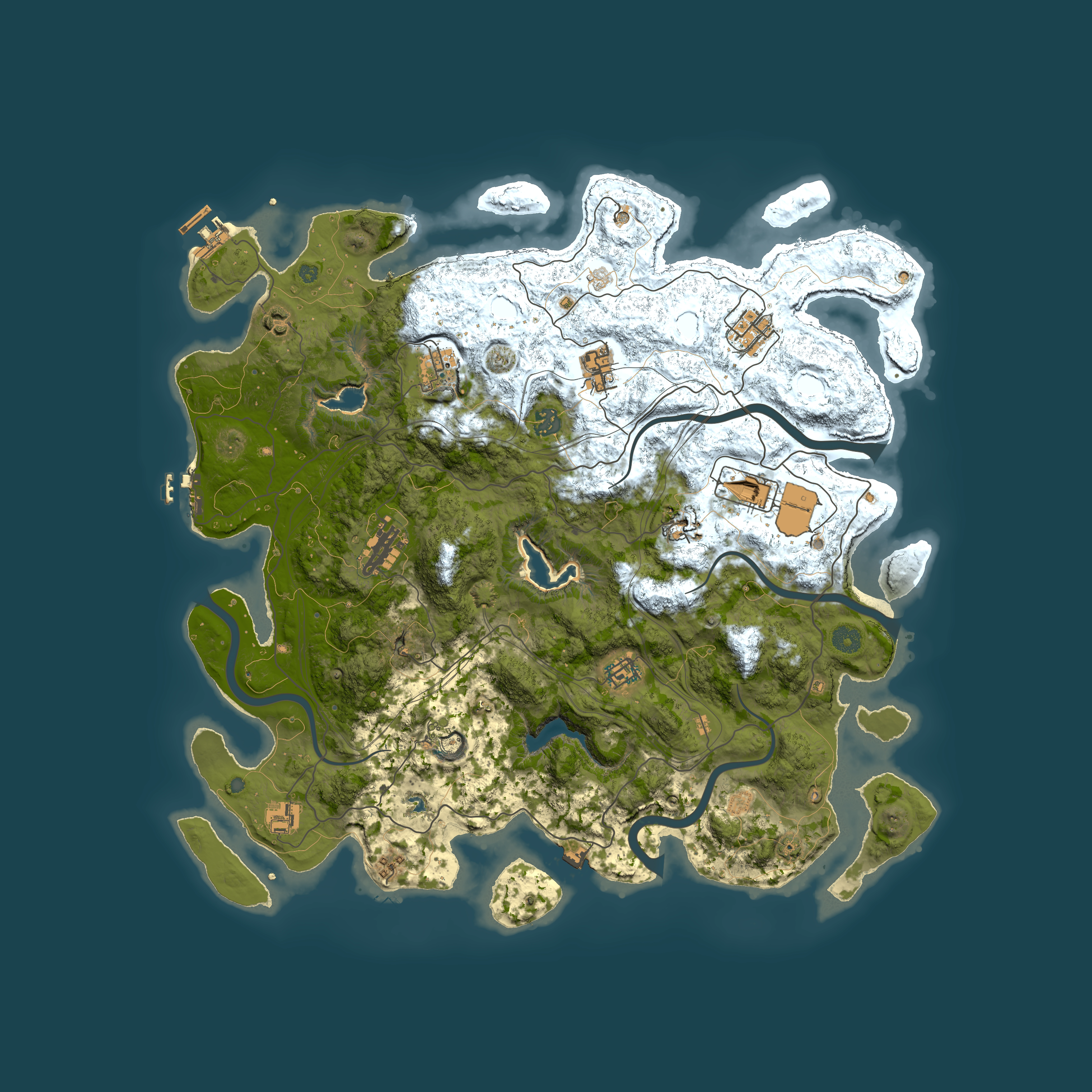 Full top-down render of Rust map seed 950474528, 4500x4500m