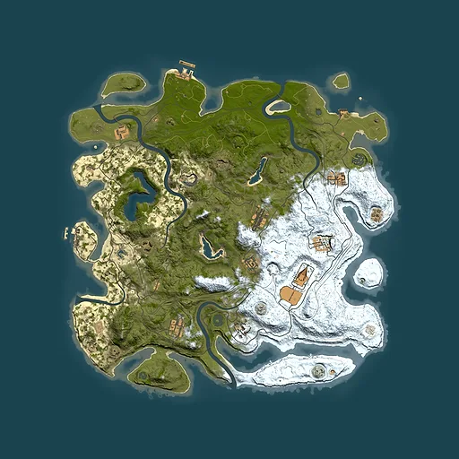 Rust map seed 1389728678, 4500x4500m top-down preview